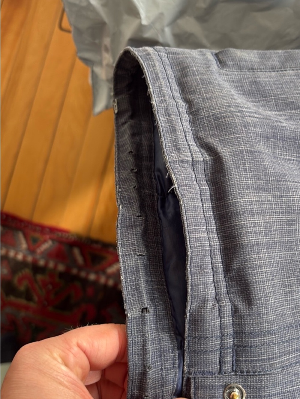 Patagonia Men's Jacket Heathered Navy - Picture 15 of 16